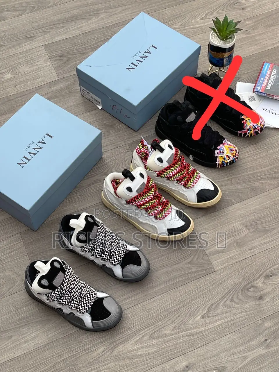 Original Lanvin Paris “Grey” Luxury Sneakers