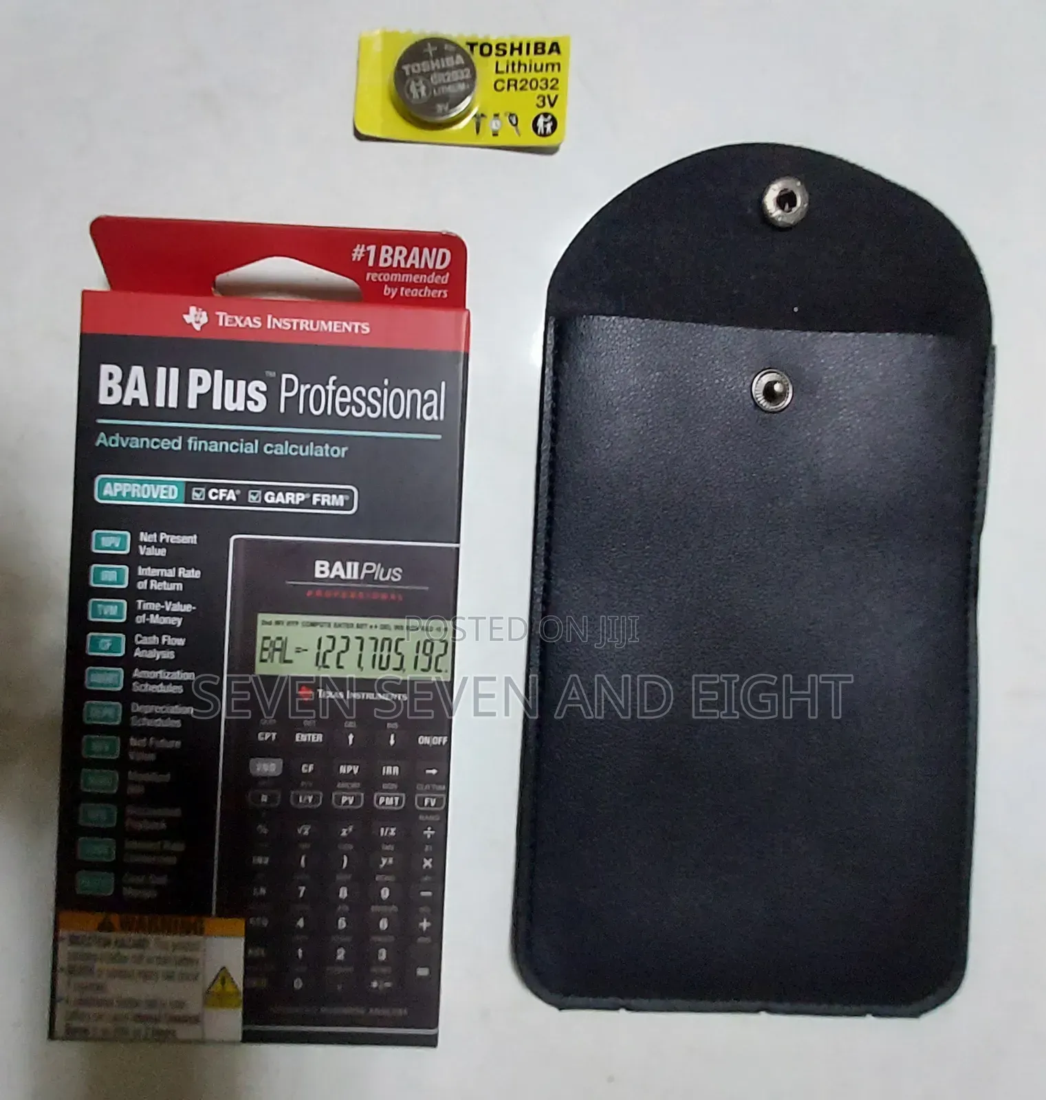 Ba Ii Plus Professional Calculator+Pouch+Free Extra Battery