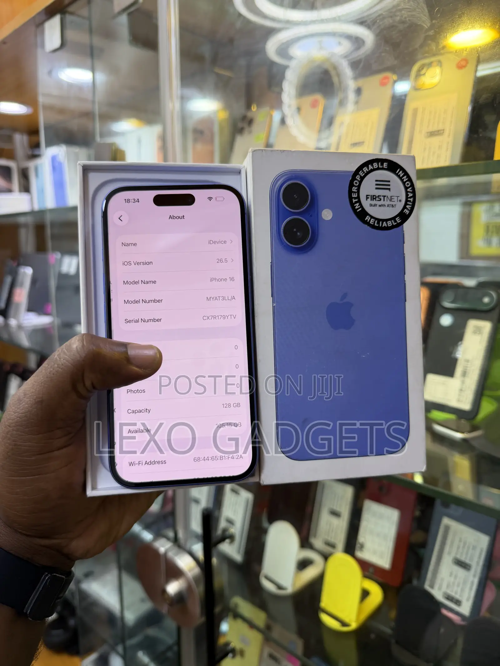 New Apple iPhone 16 128 GB Blue