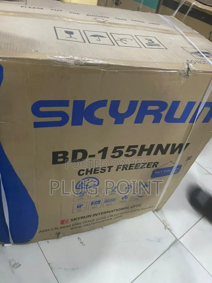 Skyrun 155l Chest Freezer for Meat, Fish and Frozen Foods