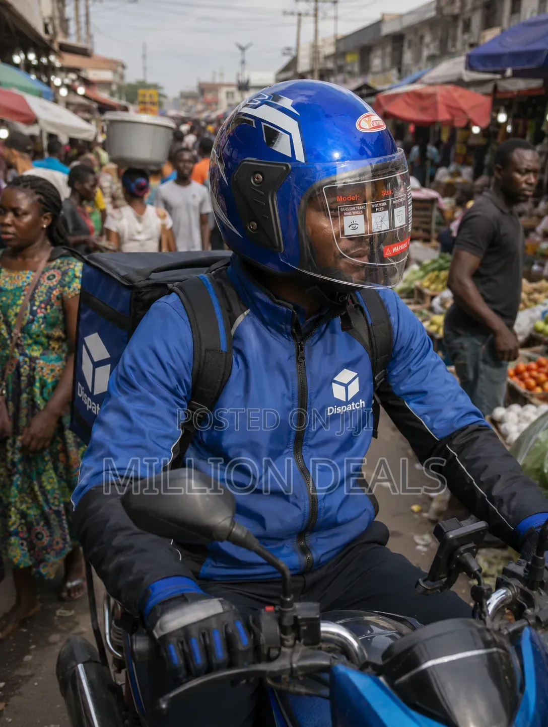 Stylish Biker Safety Unique Blue Helmet