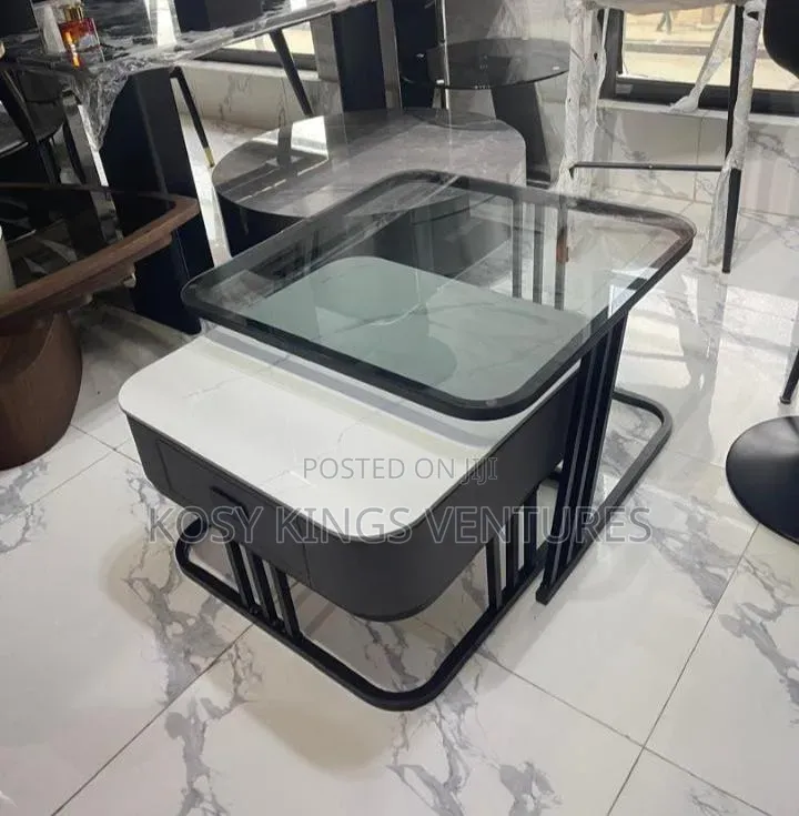 Elegant 2in1 Center Table With Drawer