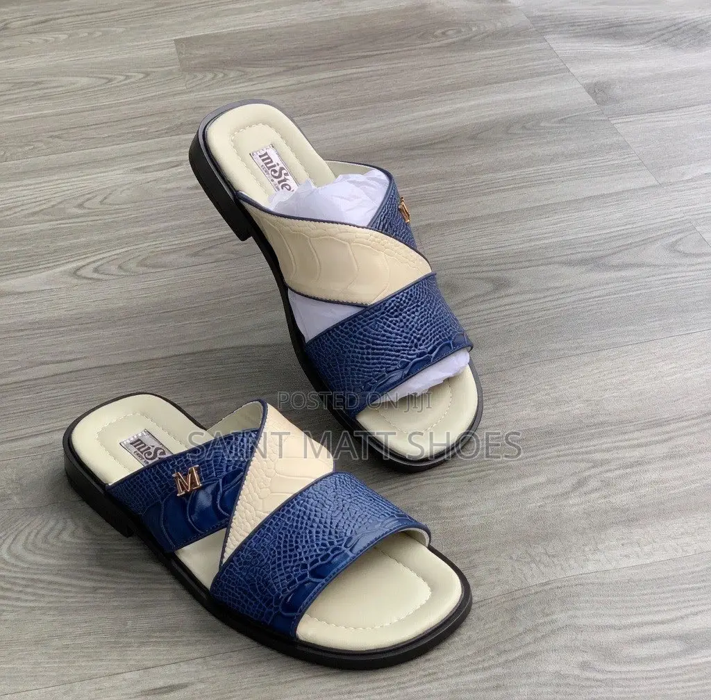Premium Handmade Men’S Leather Slide Sandals– Stylish and Comfortable