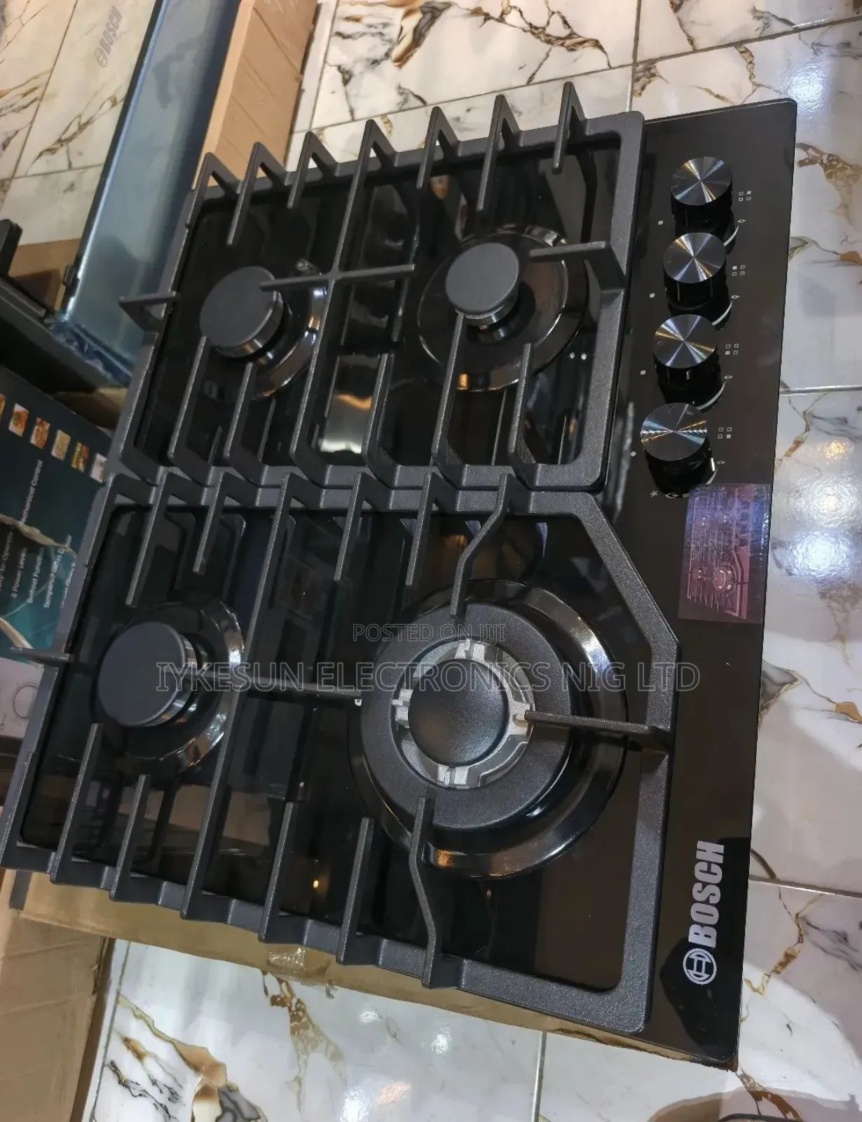 Bosch Inbuilt Cabinet 60cm Premium Luxury 4 Burners Automatic Gas Hob.