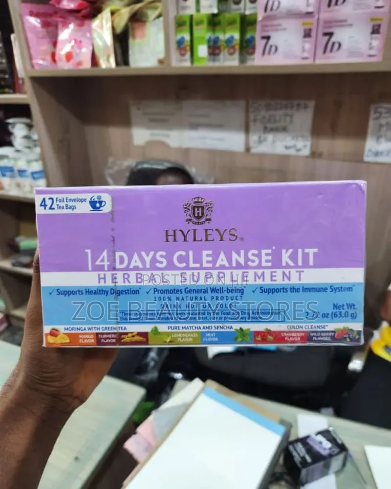 Hyleys 14 Days Cleanse Kit Herbal Supplement (42 Tea Bags)