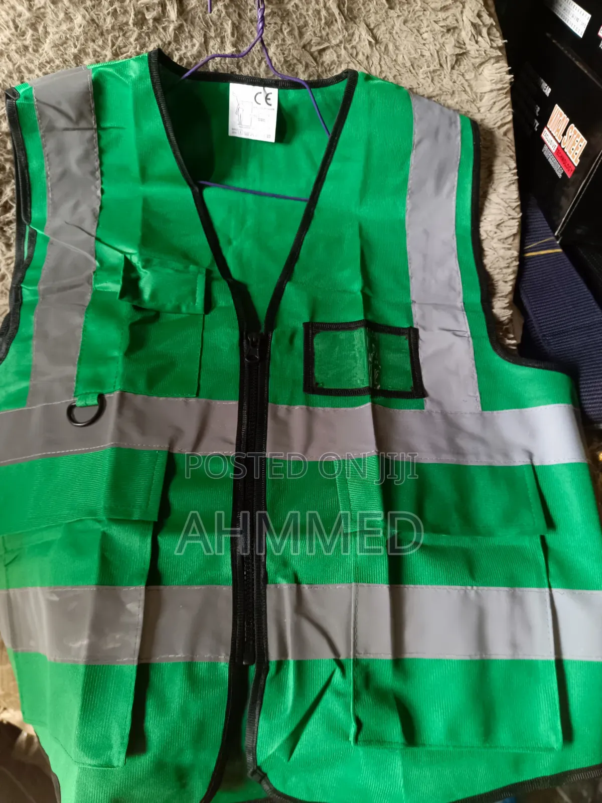 Reflective Jacket With Zip And Pocket