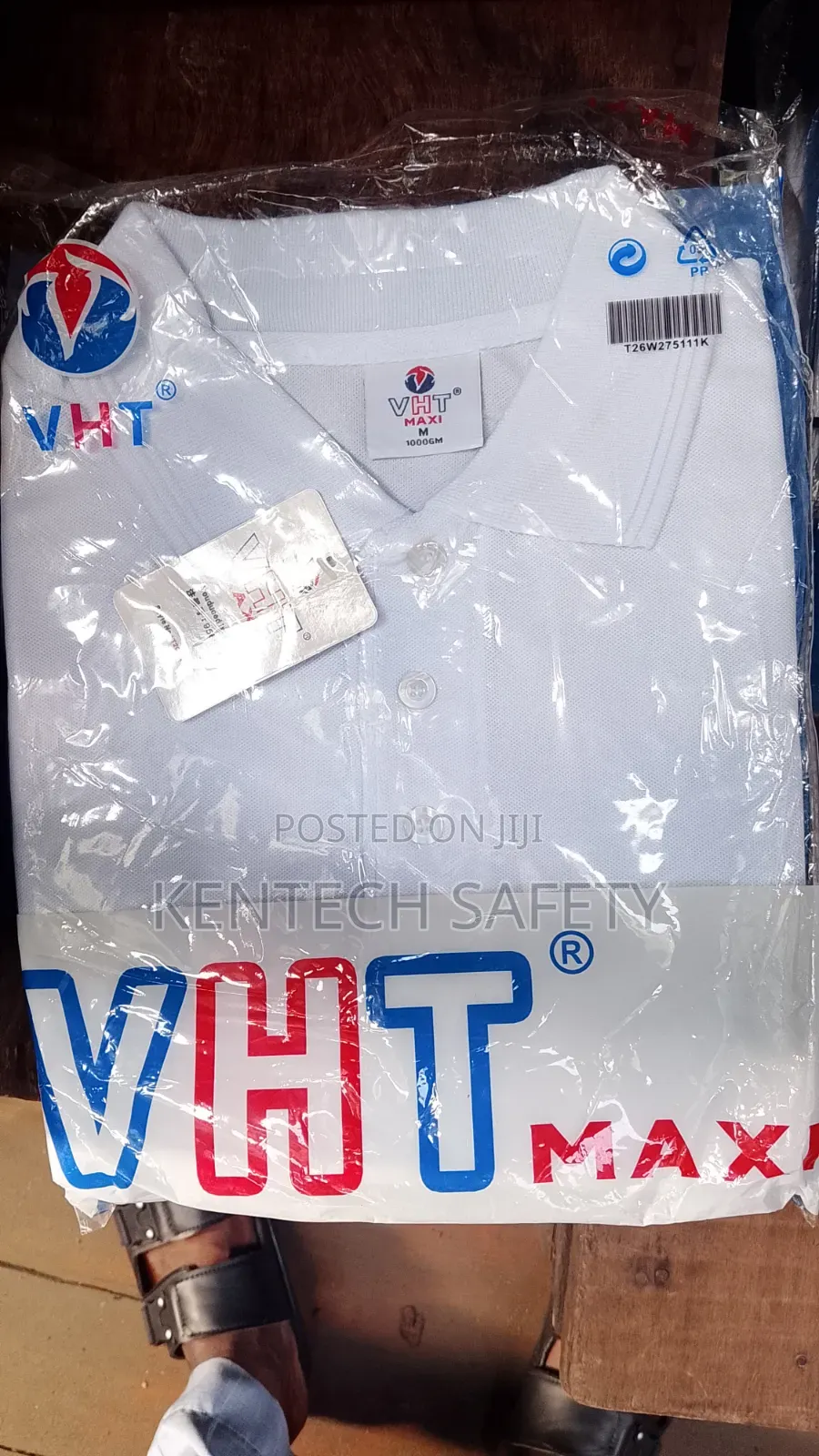 VHT Collar Type Original T Shirt Polo White Dozen 12 PCS in Packs