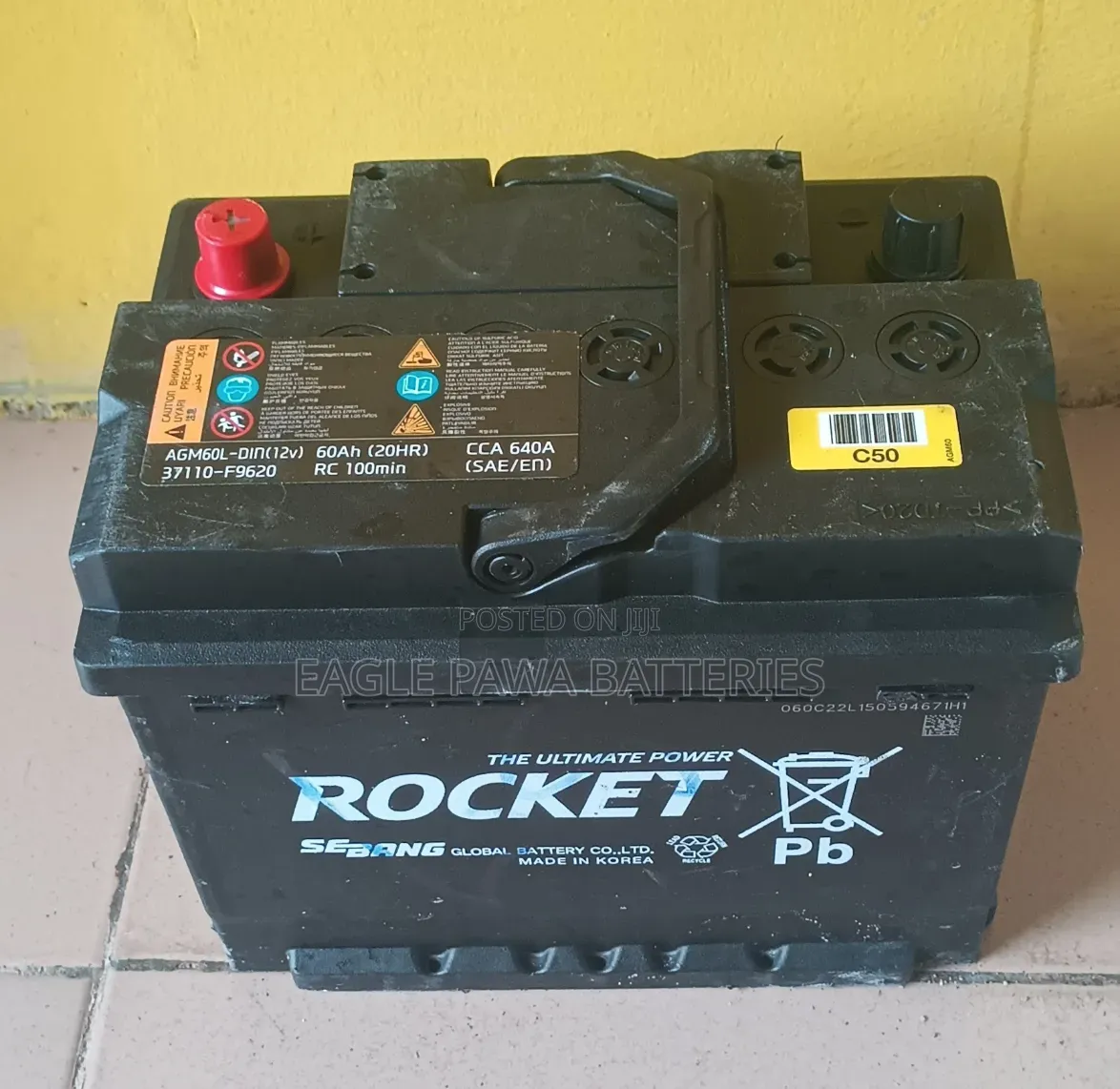 Rocket Agm Battery 60ah