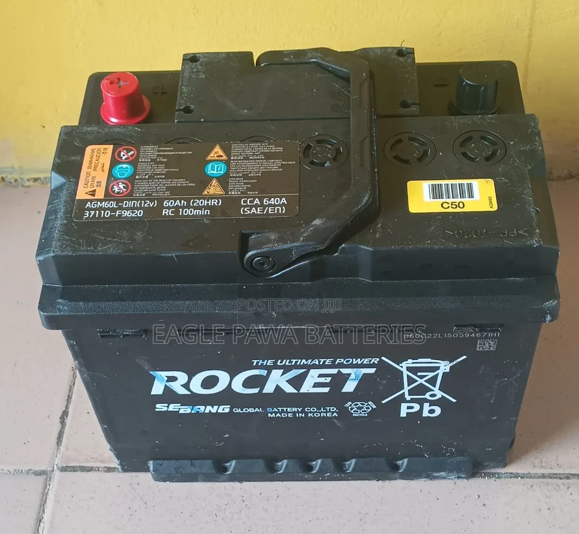 Rocket Agm Battery 60ah