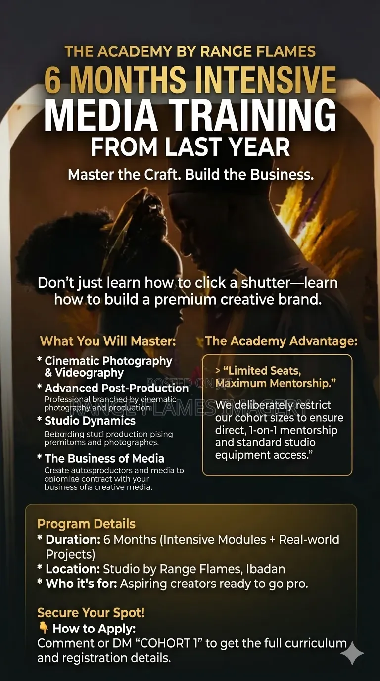 Premium Media Mentorship (6-Month Intensive – Starts July)