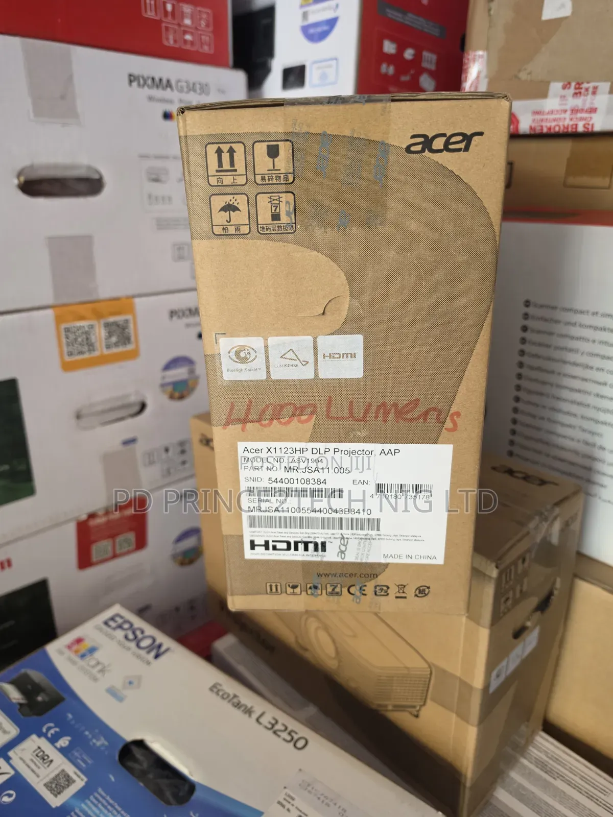 Acer X1123hp DLP Proiector 4,000 Lumens