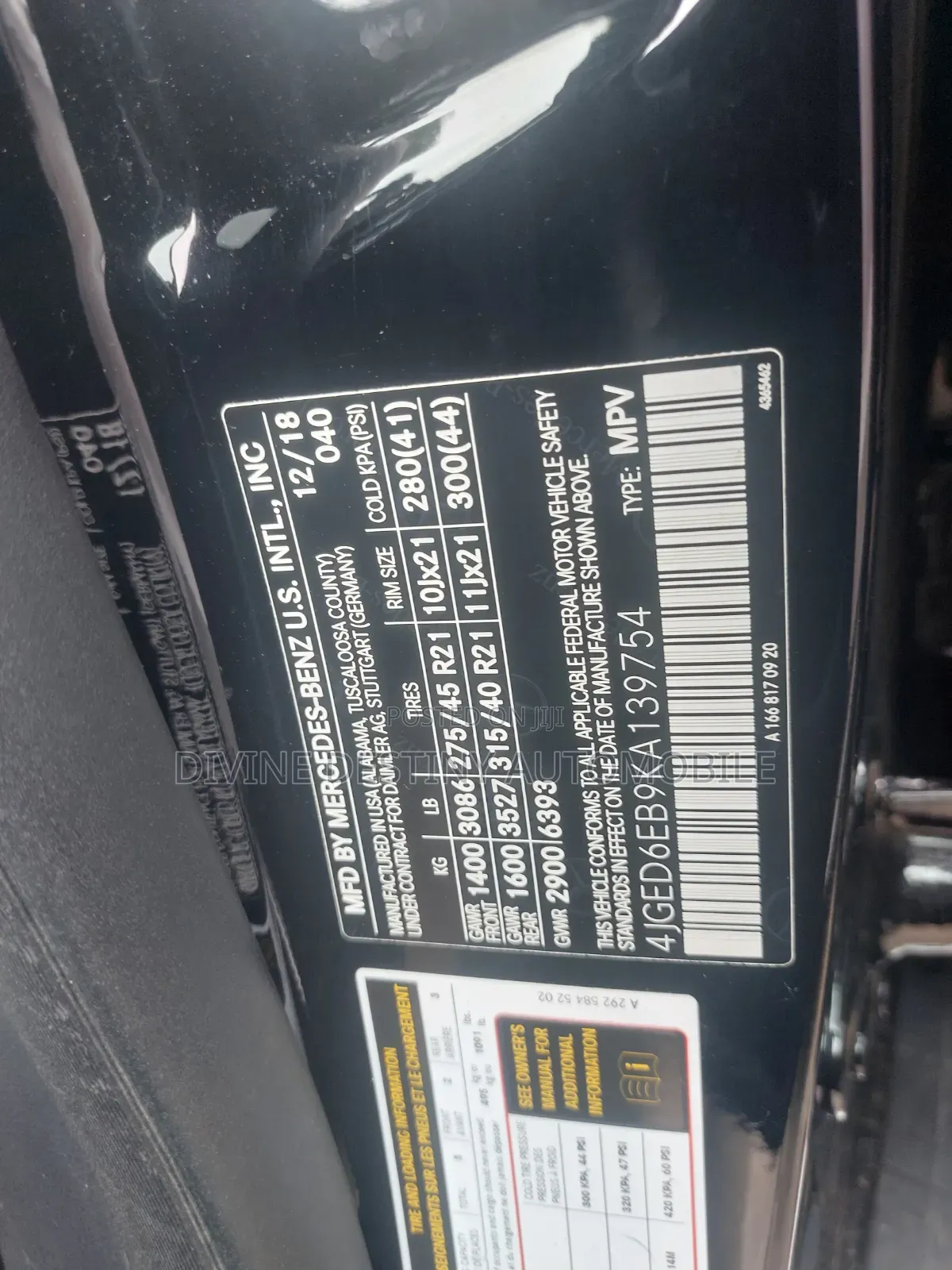 Mercedes-Benz GLE-Class AMG GLE 43 4MATIC 2018 Black