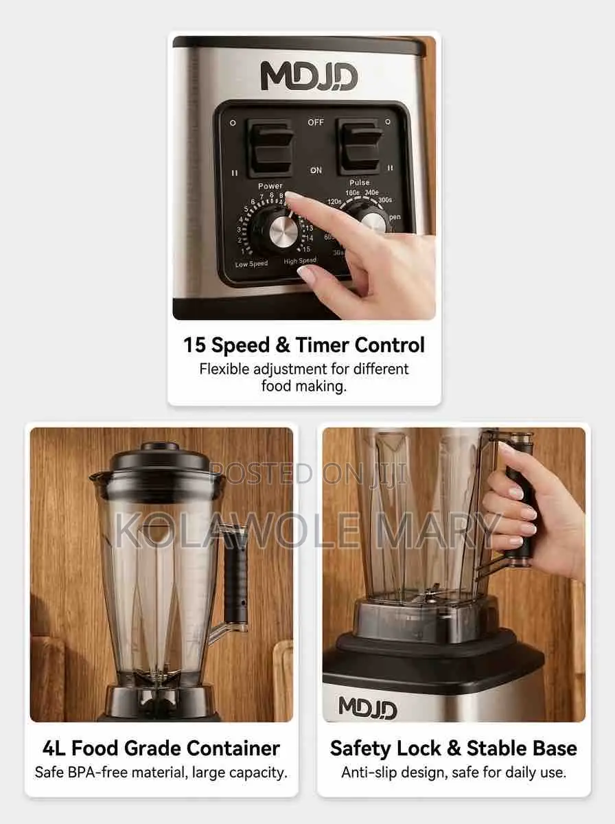 Ultimate 8 In 1 Powerful Blender High Power Performance