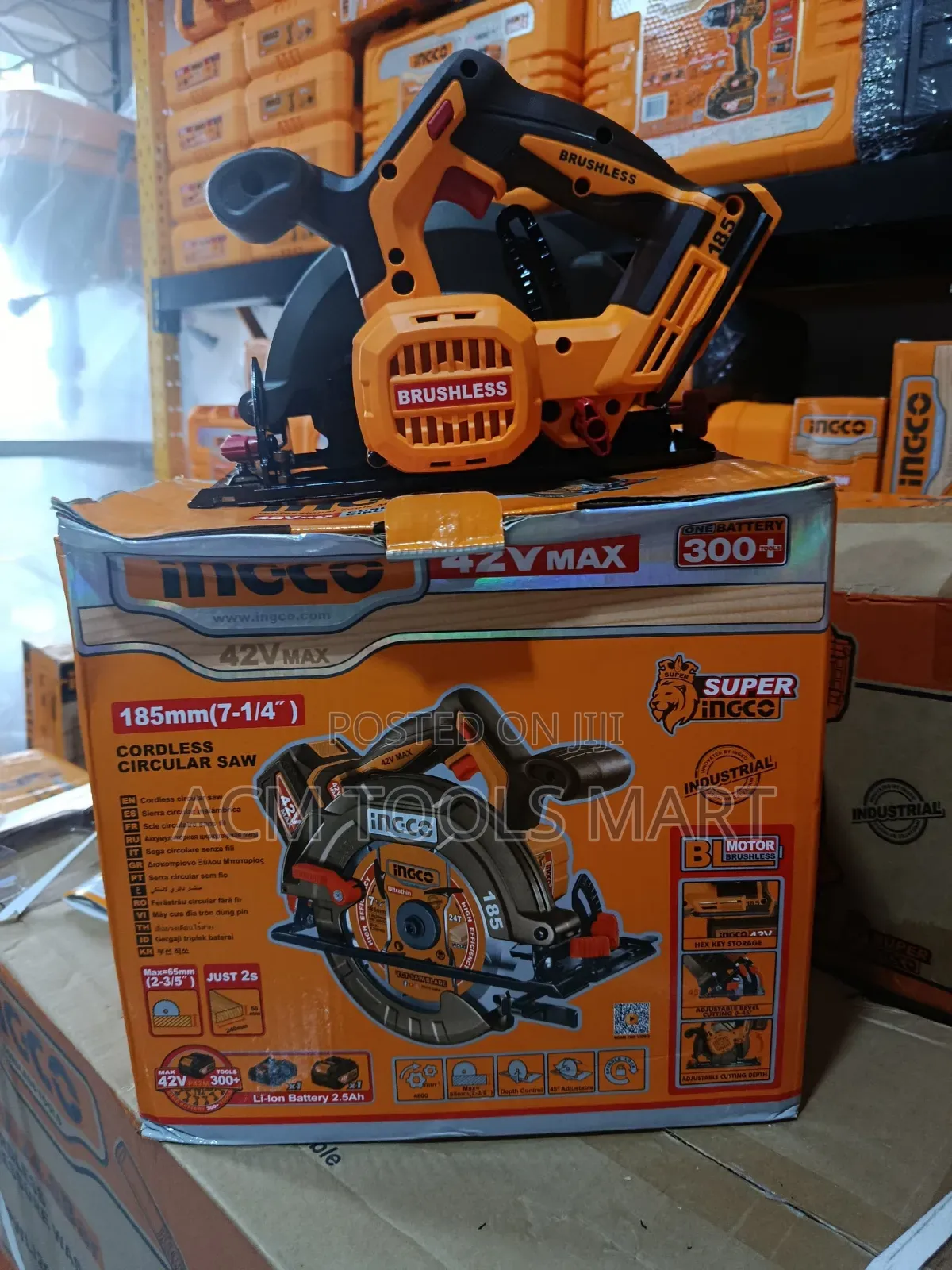 Ingco Csli Cordless Circular Saw 42v | 185mm Brushless