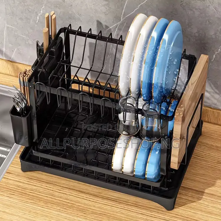 Plate Rack With Cutlery Holder