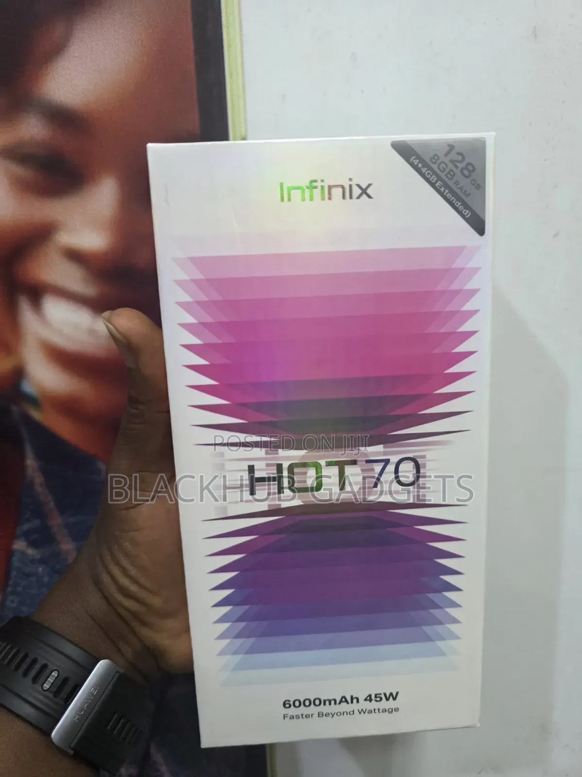 New Infinix Hot 70 128 GB Black