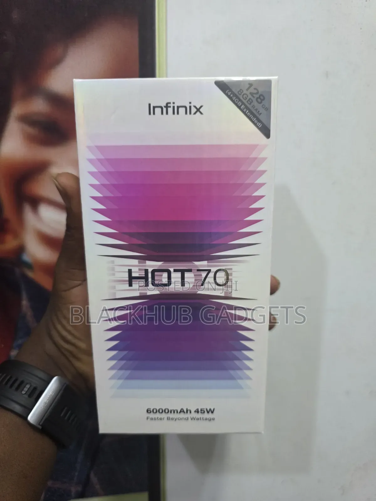 New Infinix Hot 70 128 GB Black