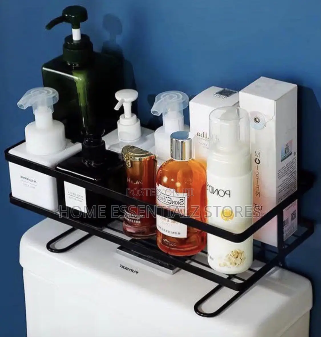 Over the Toilet Tank Shelf - Bathroom Organizer Rack
