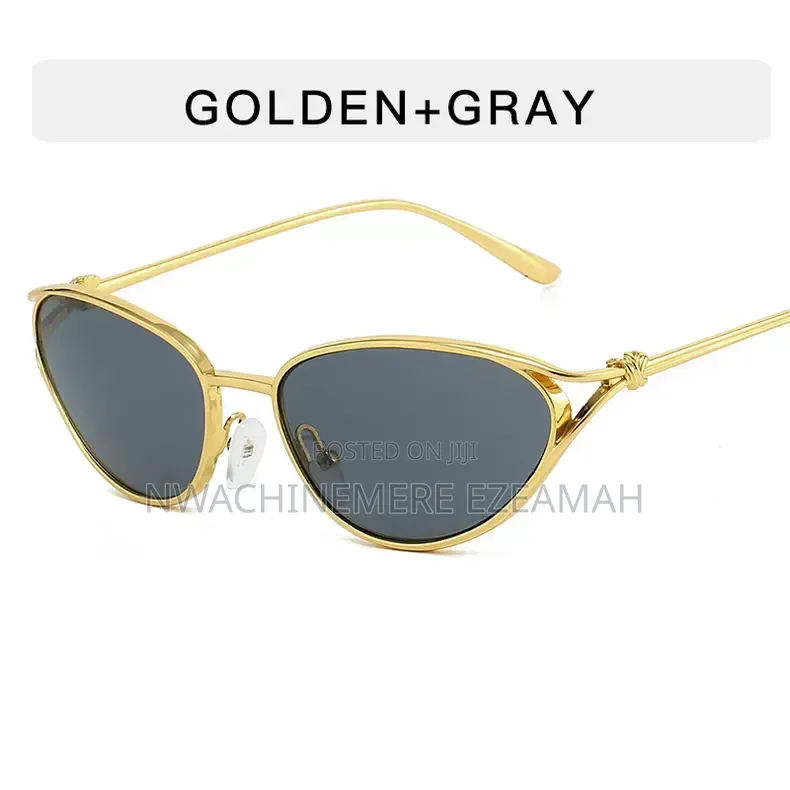 Women Luxury Cat Eye Sunglasses + Protective Suede Pouch