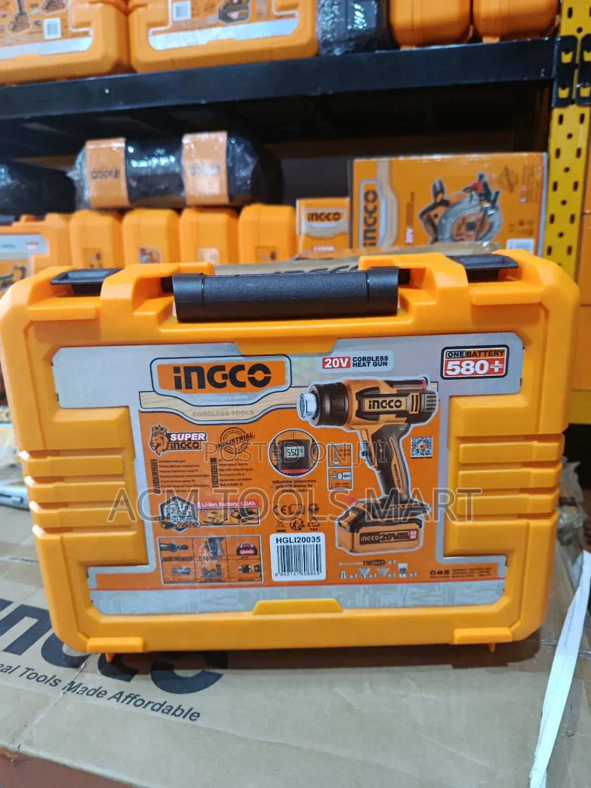 Cordless Heat Gun Ingco Hgli20035 – 20v Lithium-Ion Hot Air Gun