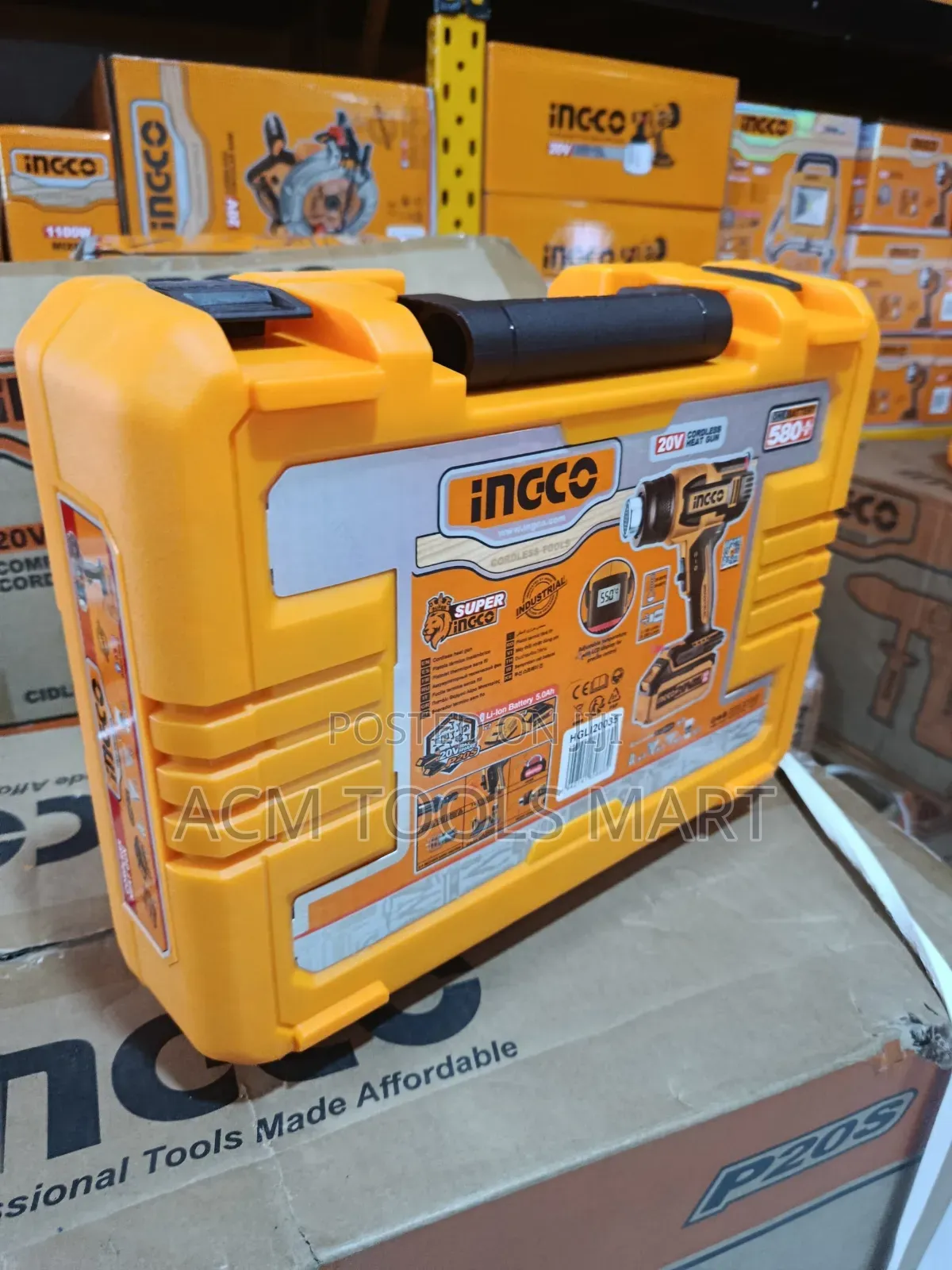 Cordless Heat Gun Ingco Hgli20035 – 20v Lithium-Ion Hot Air Gun