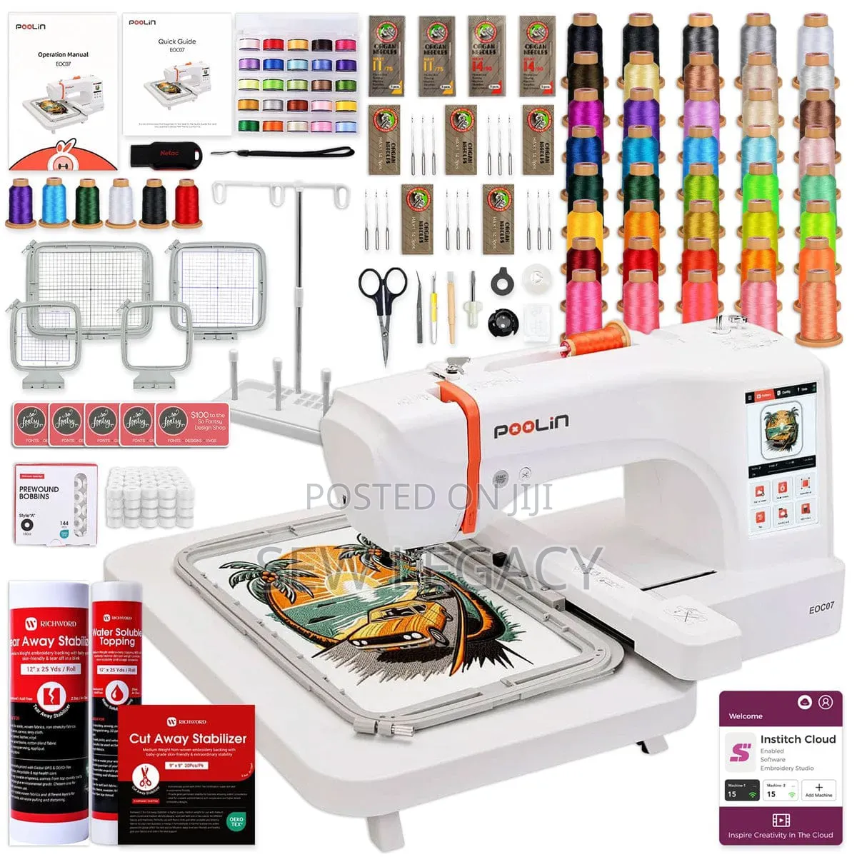 Poolin Es7 Embroidery Sewing Machine