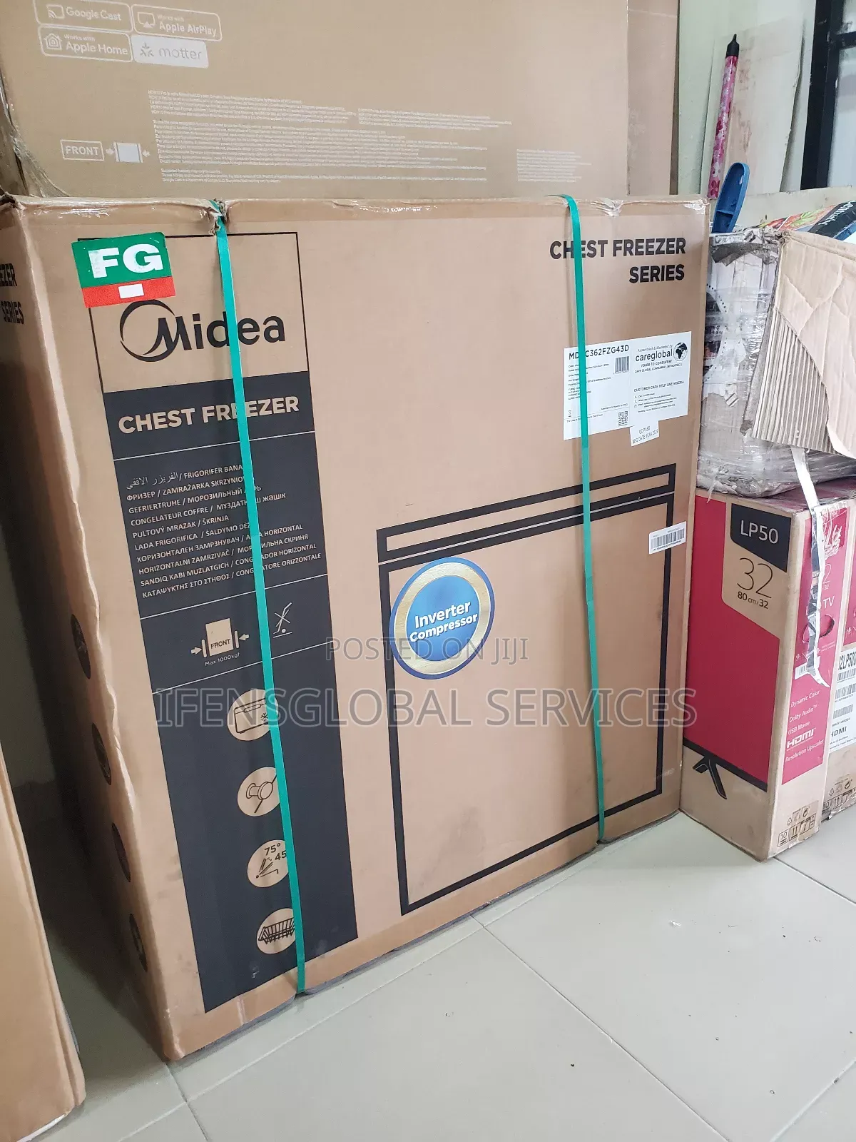 198litres Midea Inverter Freezer