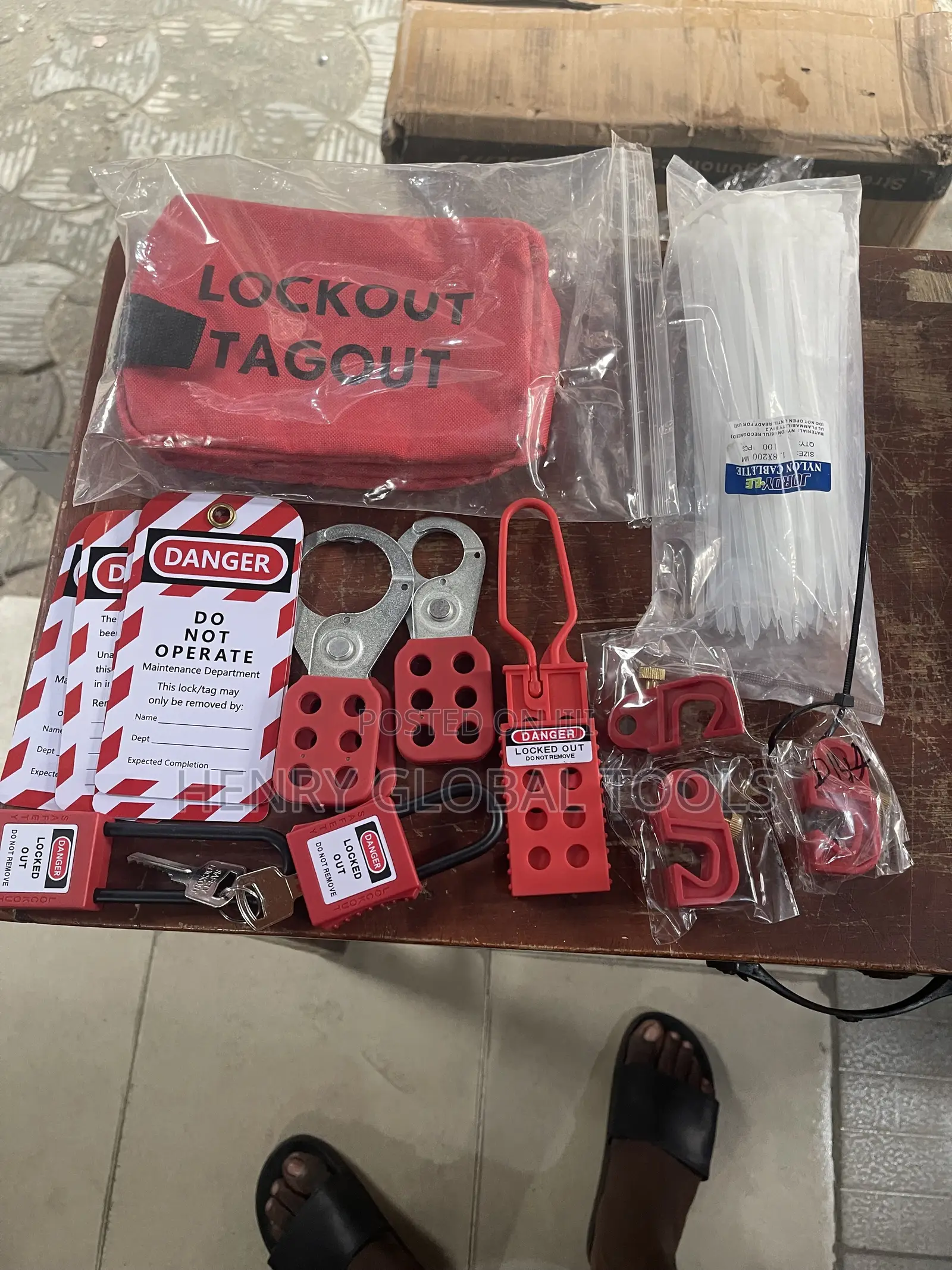 Potable Safety Lotto Lockout Tools Set &Padlock Kits