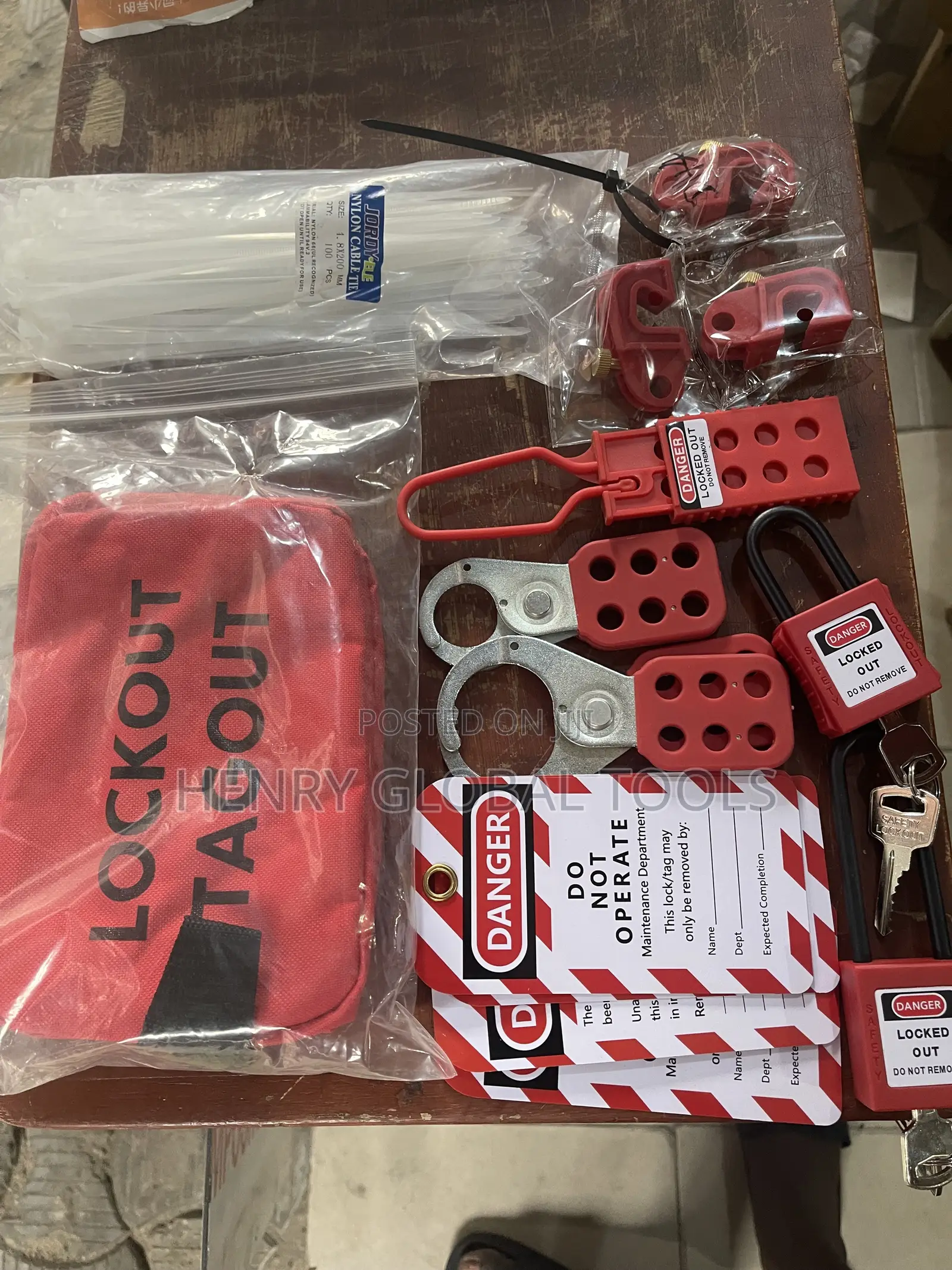 Potable Safety Lotto Lockout Tools Set &Padlock Kits