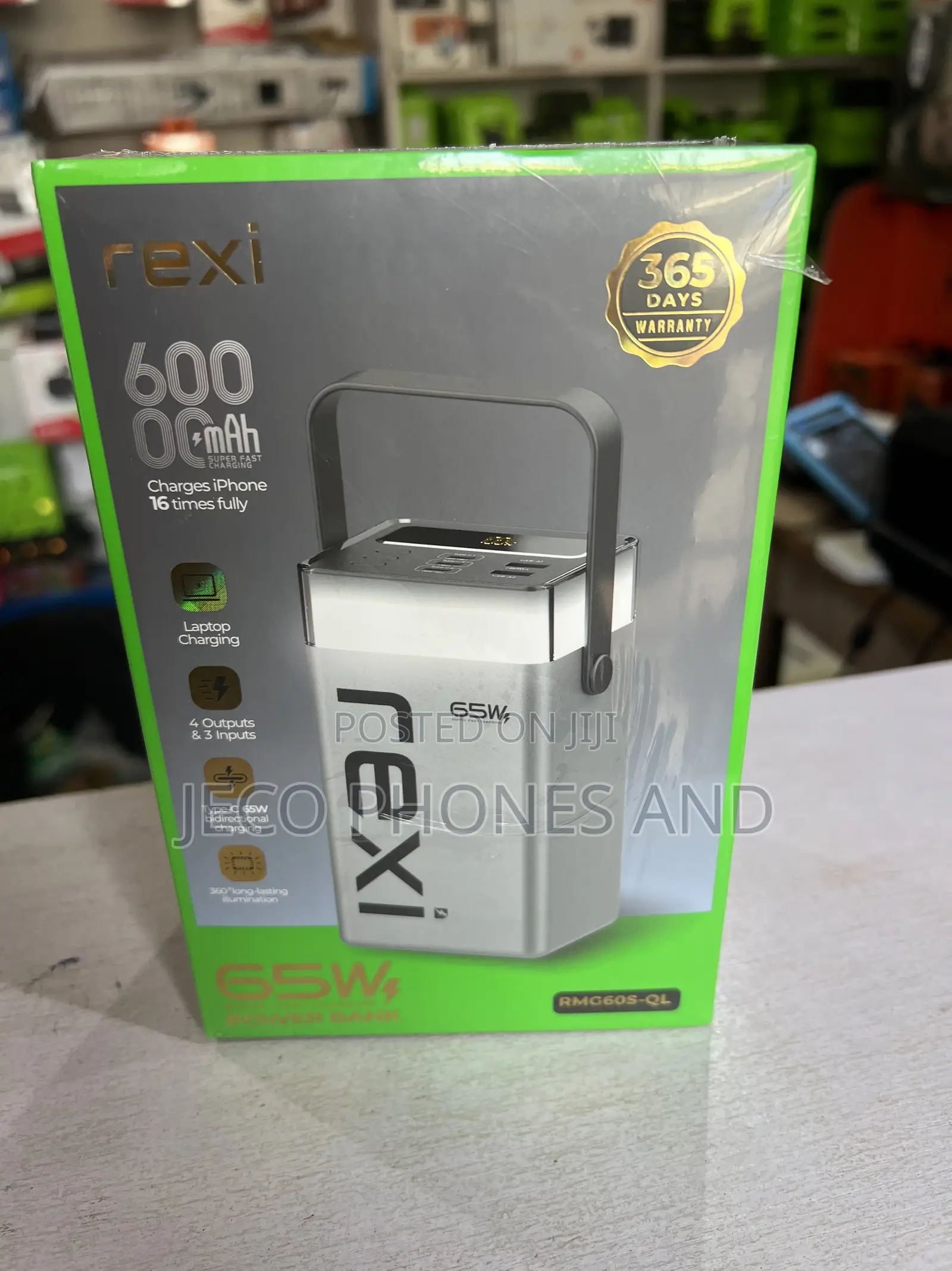Rexi 65w, 60000 Mah Powerbank