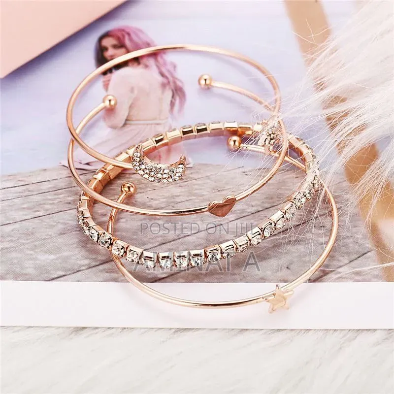 4 Set of Bohemian Gold Tassel for Women
