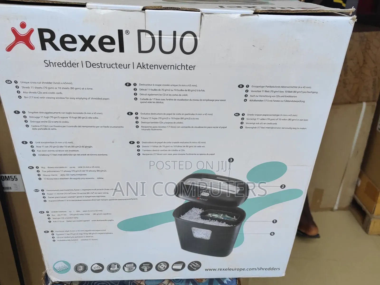 Rexel Duo Pepar Shredder