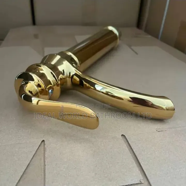Gold Basin Mixer Tap