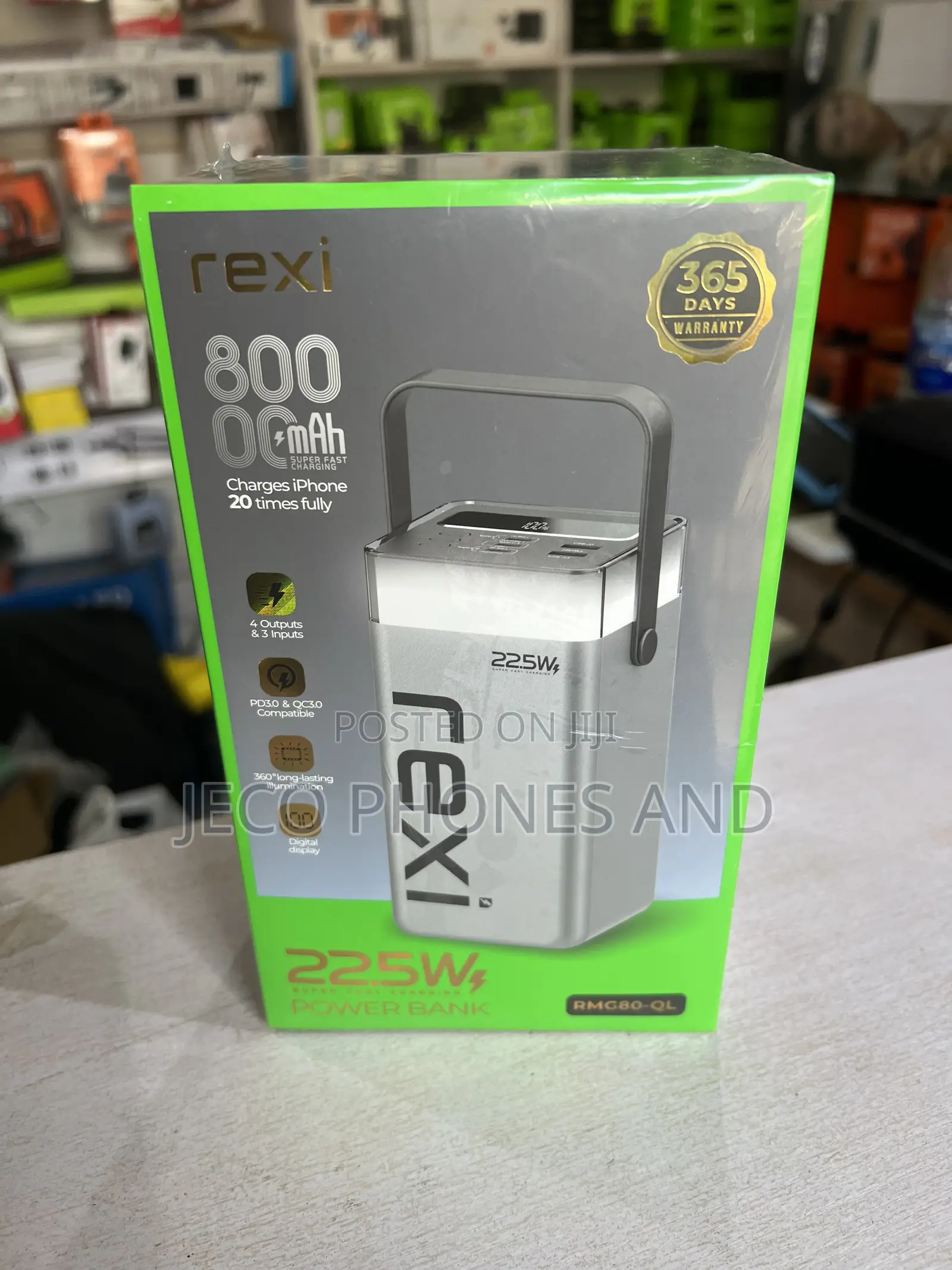 Rexi 80000 Mah, 22.5w Powerbank