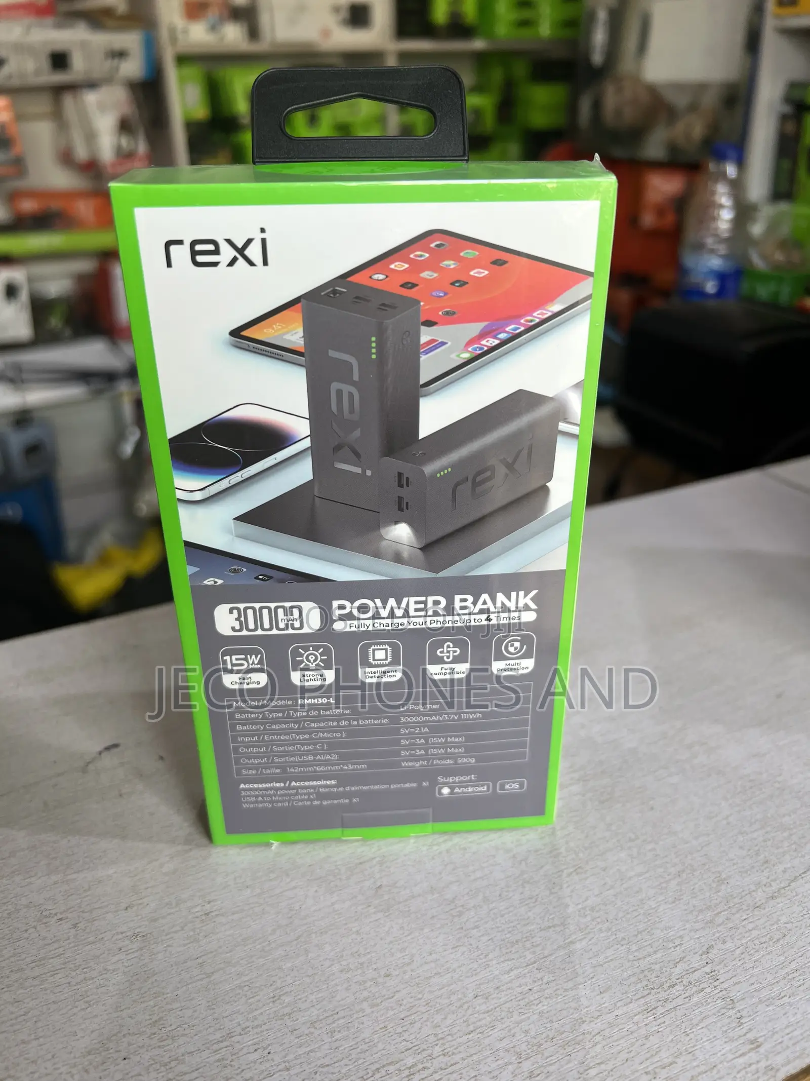 Rexi RMH 30, 30000 Mah Powerbank