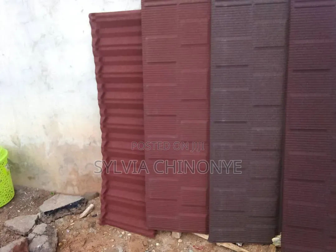 Red Check and Brown Shingles Metro Tiles With 50 Years Warranty