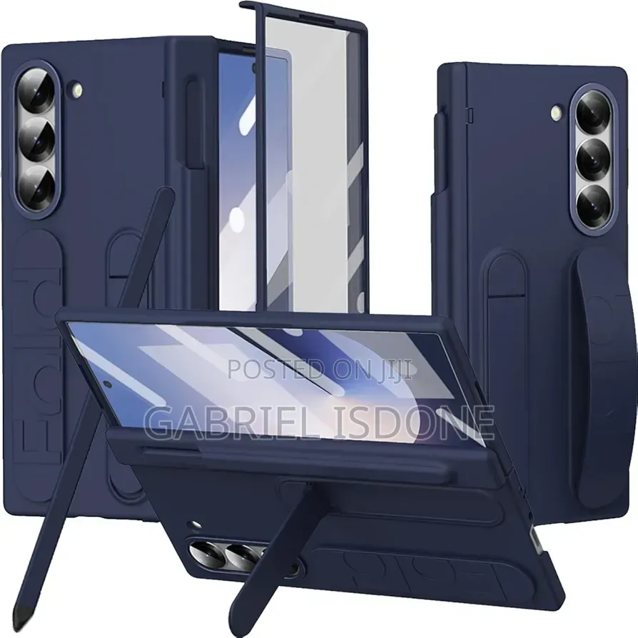 Samsung Galaxy Z Fold 3 and 4 Case With Pen Wrist Strap,Full Screen
