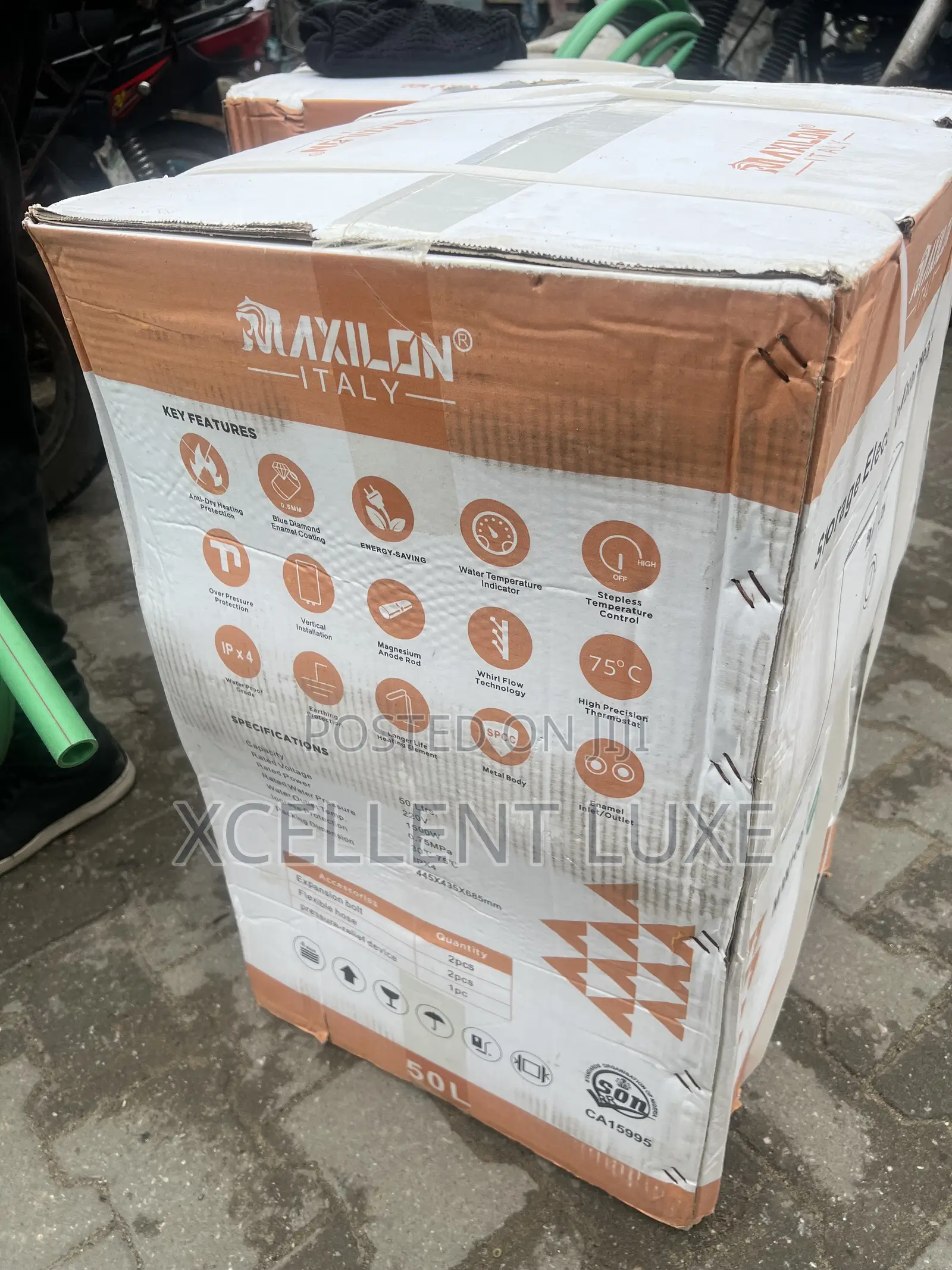 Maxilon 50liters Water Heater. Built With Thermostat and Energy Saving