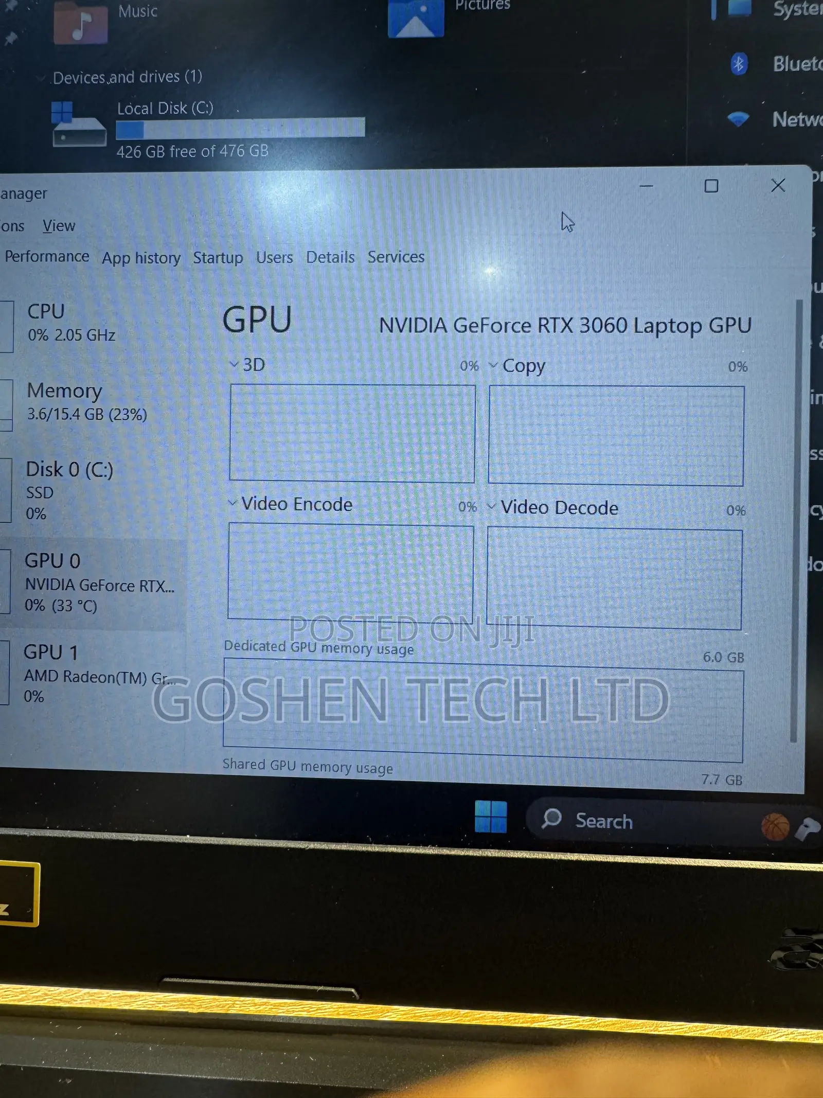 Laptop Acer Nitro 5 16GB AMD Ryzen 5 SSD 512GB