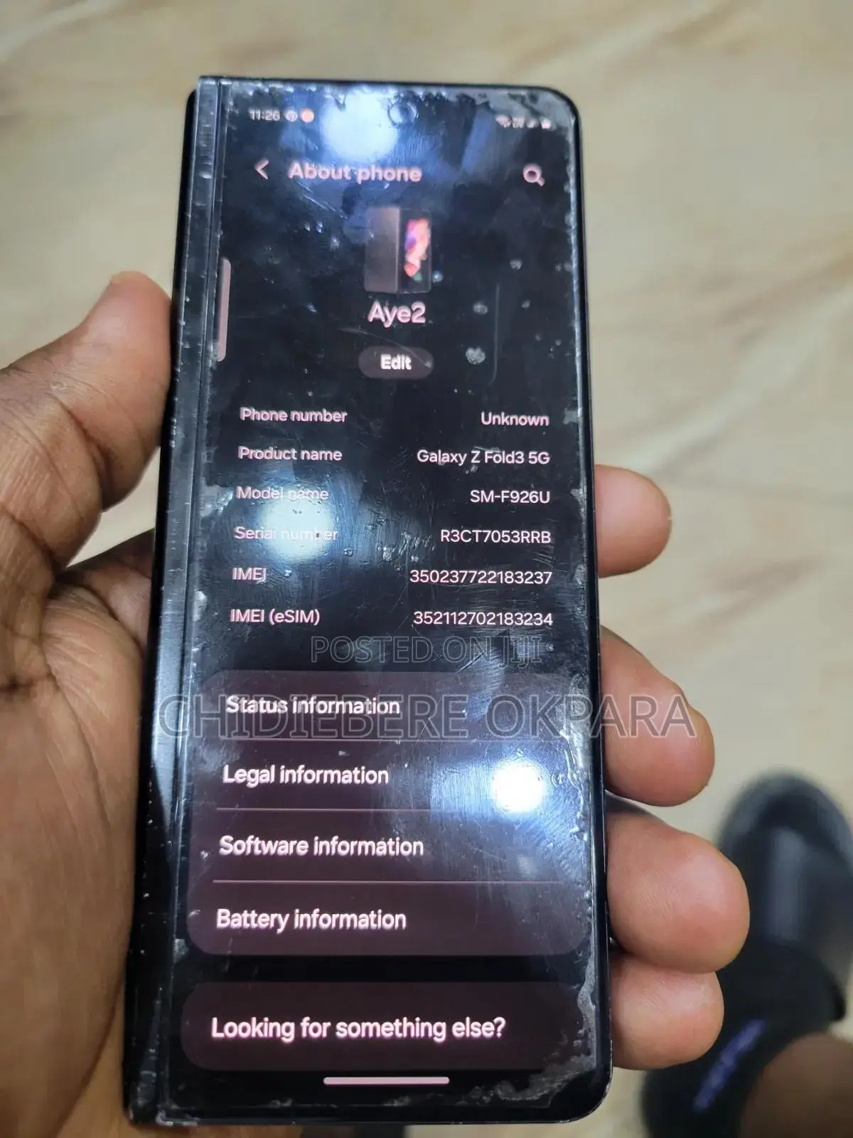 Samsung Galaxy Z Fold 3 256 GB Black