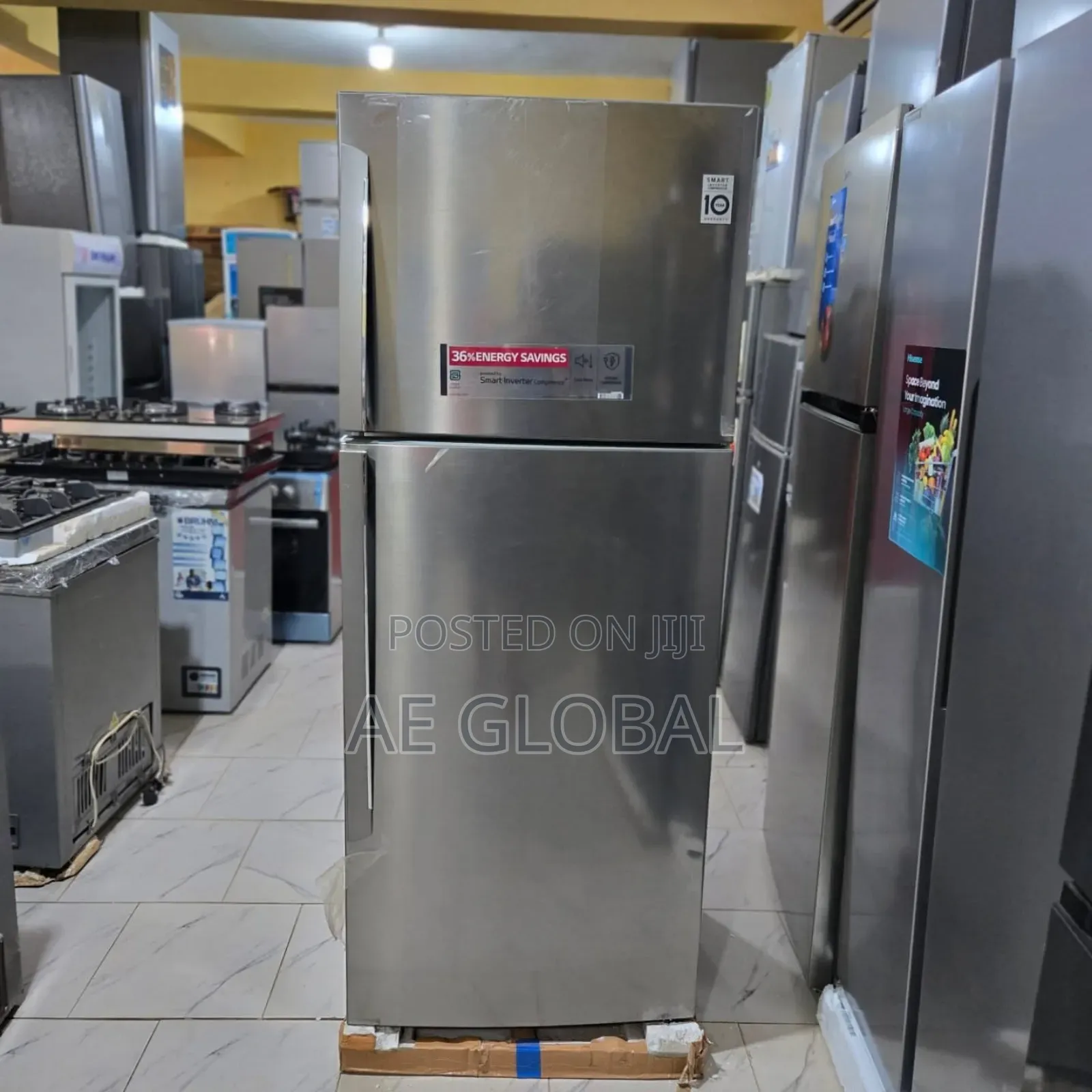 Lg Smart Inverter Double Door Refrigerator Model: Ref502 HLCL 471lt