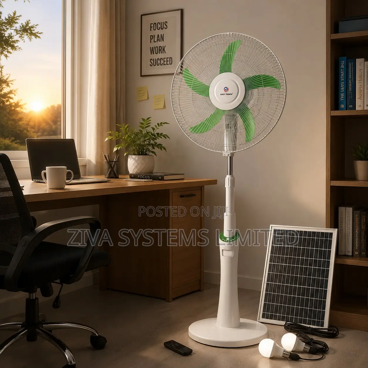 Easy Power Rechargeable Stand Fan 18''