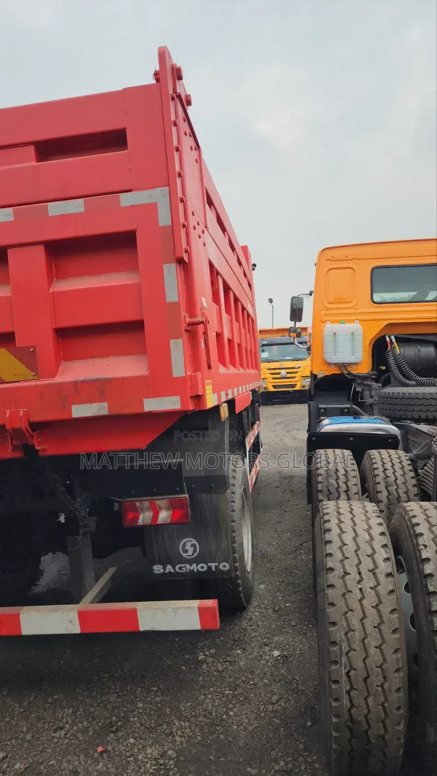 Brand New Sagmoto 6 Tyres Dump Truck With Auxiliary