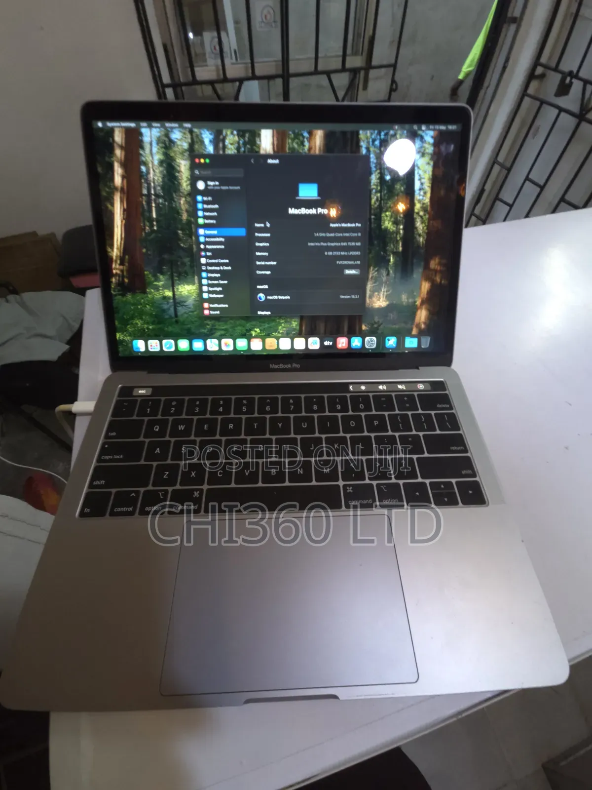 Laptop Apple MacBook Pro 2019 8GB Intel Core i5 SSD 256GB