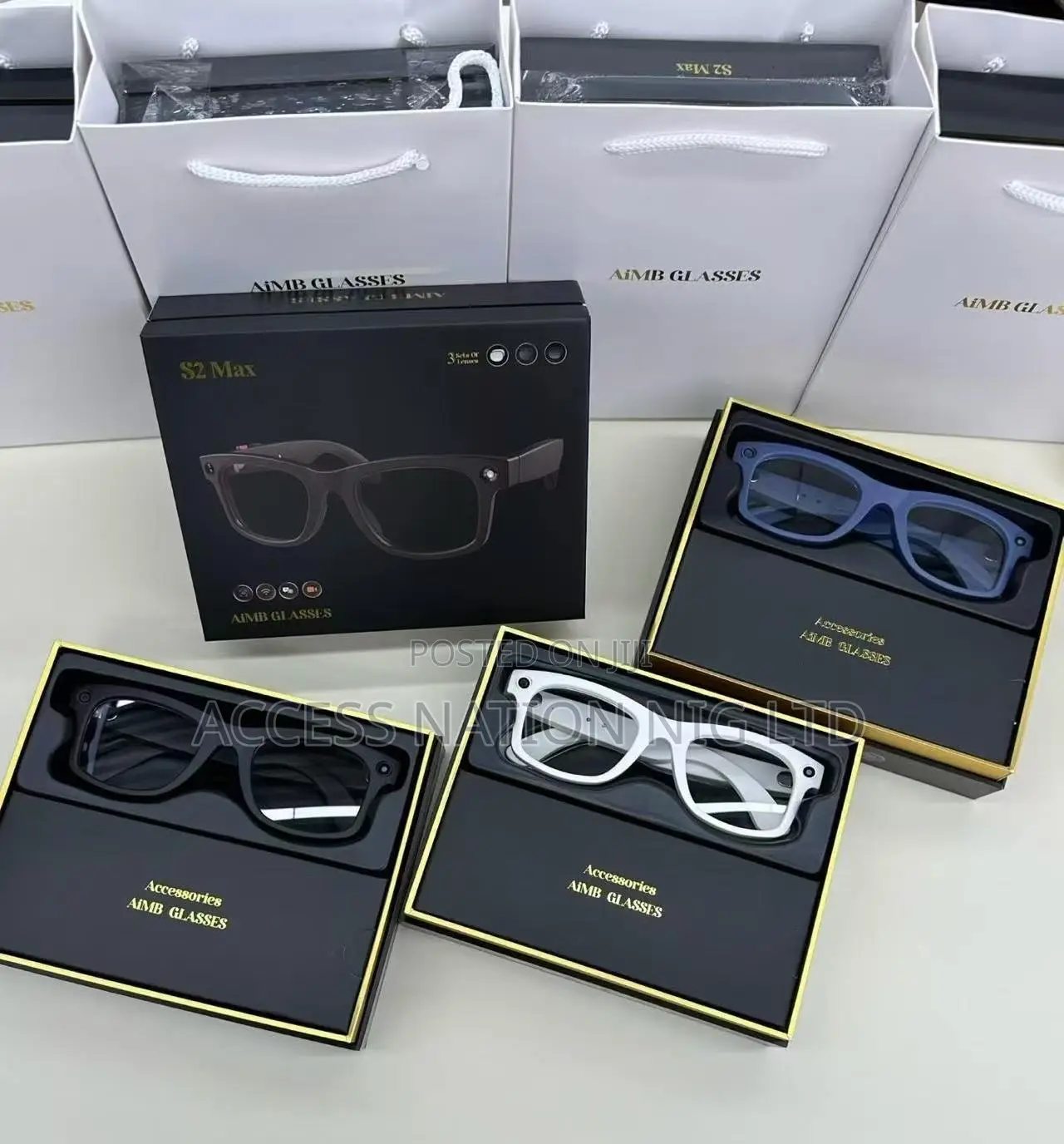 S2 Max Ai Smart Glass With Voice Assistant Video and Pictures Recorder
