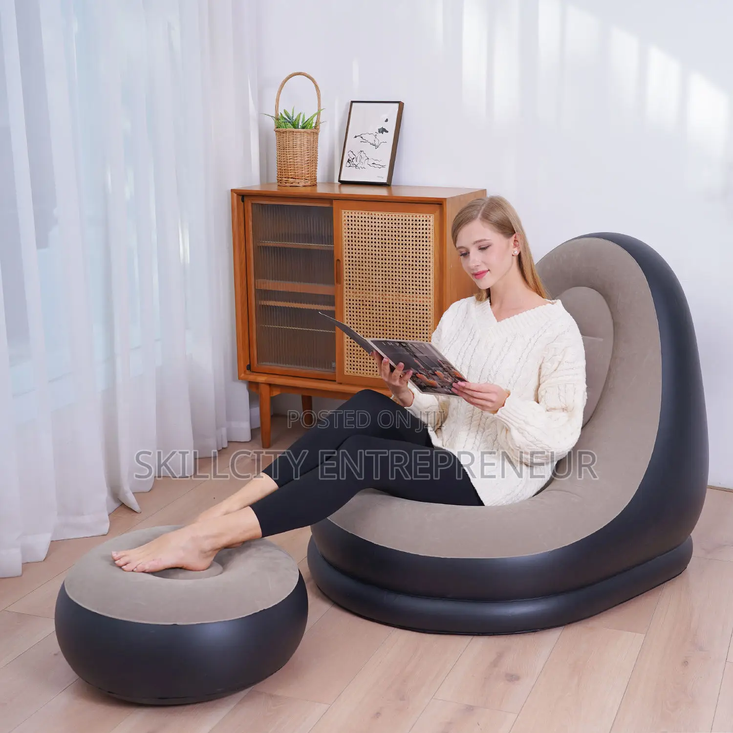 Electrical Double Sofa and Leg Rest