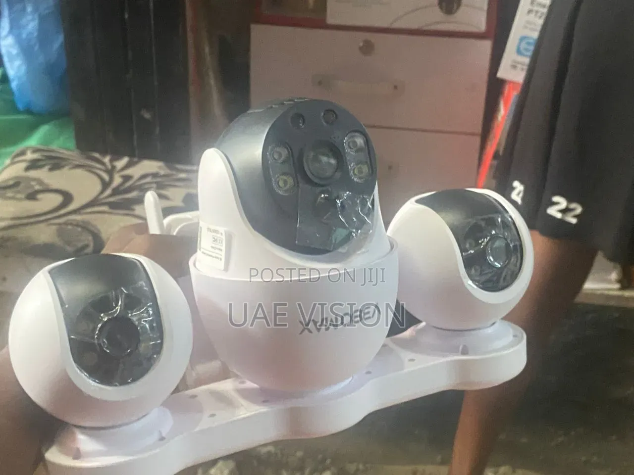 3 Lens Ai Solar Camera 3-Auto-Rotate V380max Full HD High Quality