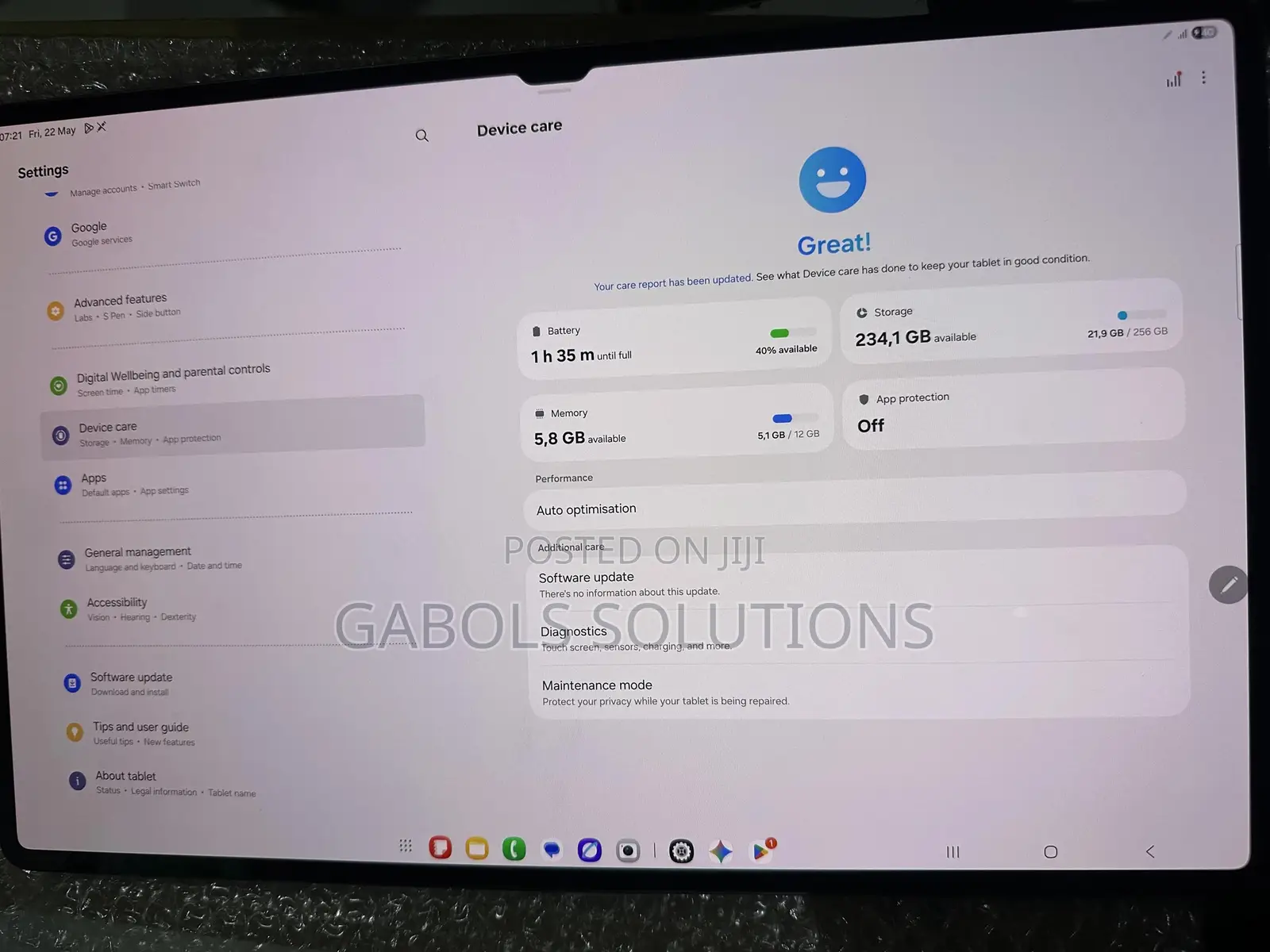 Samsung Galaxy Tab S9 Ultra 256 GB Black