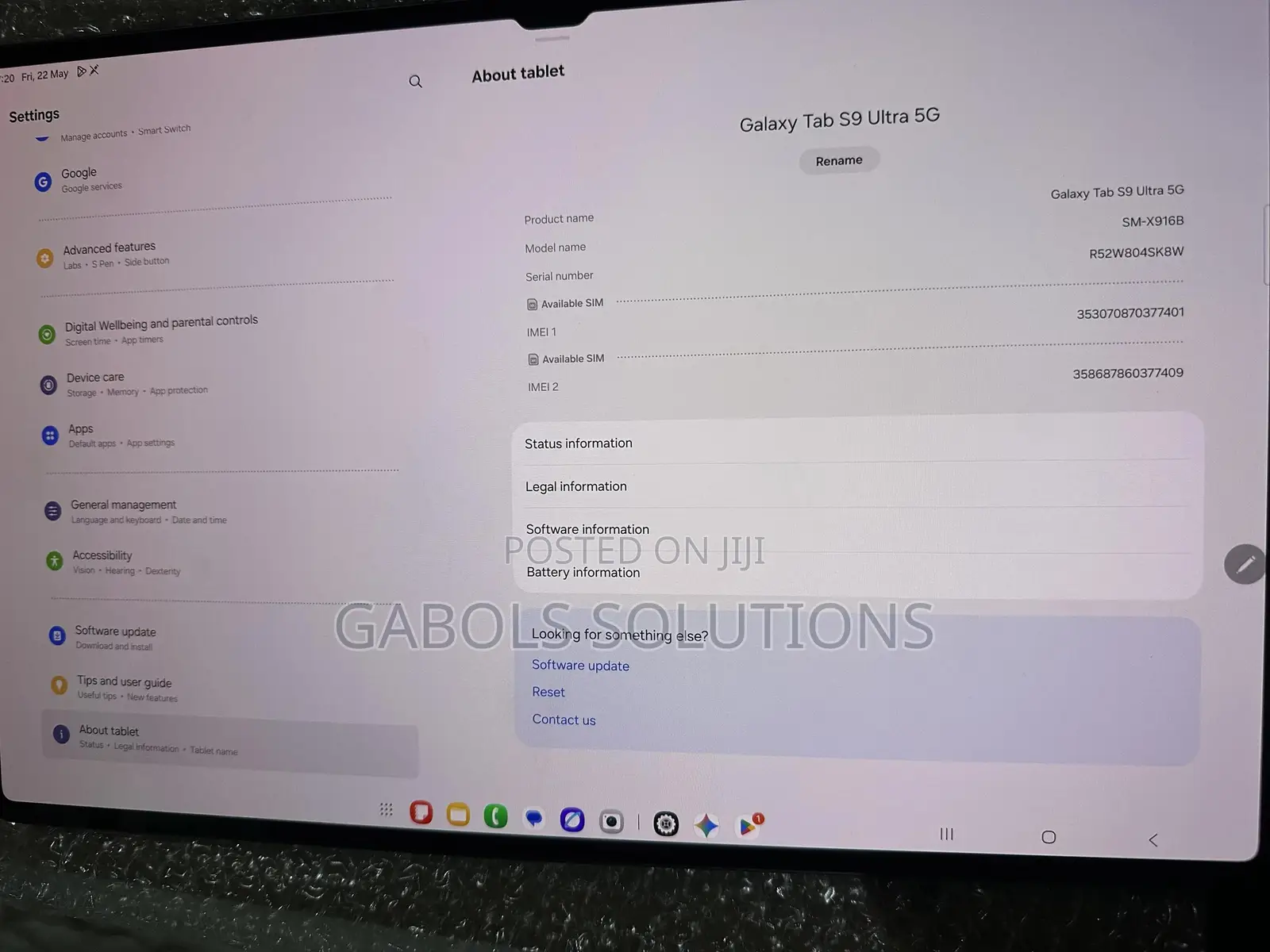 Samsung Galaxy Tab S9 Ultra 256 GB Black