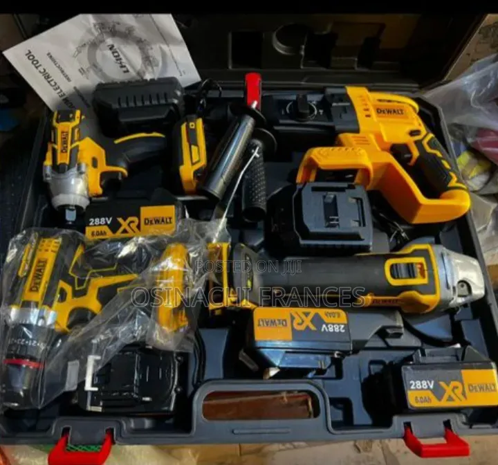 4 In1 Dewalt Cordless Machine Set